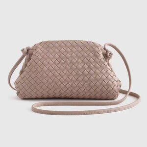 Quince - Italian Leather Handwoven Pouch Crossbody Clutch
